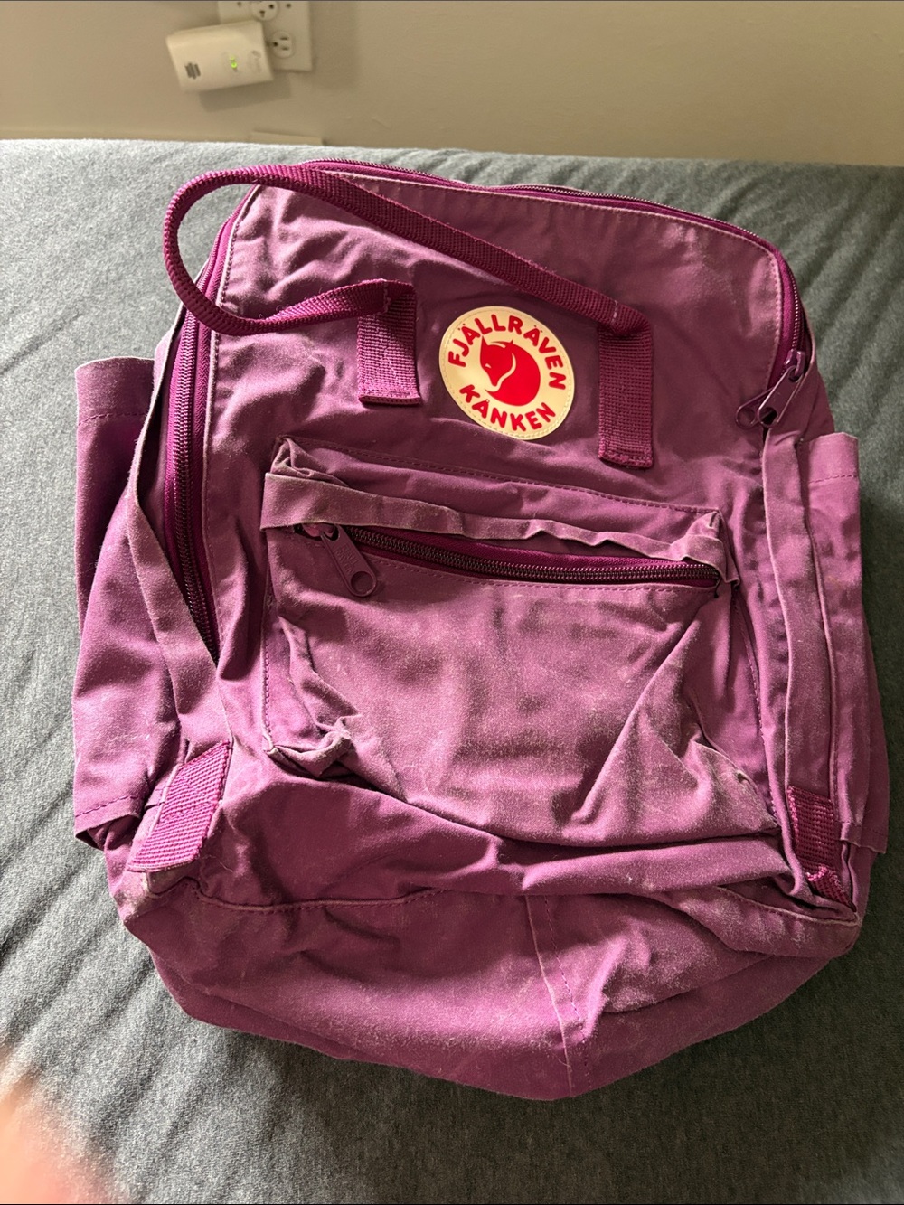 Fjallraven Kanken Plum Purple Backpack